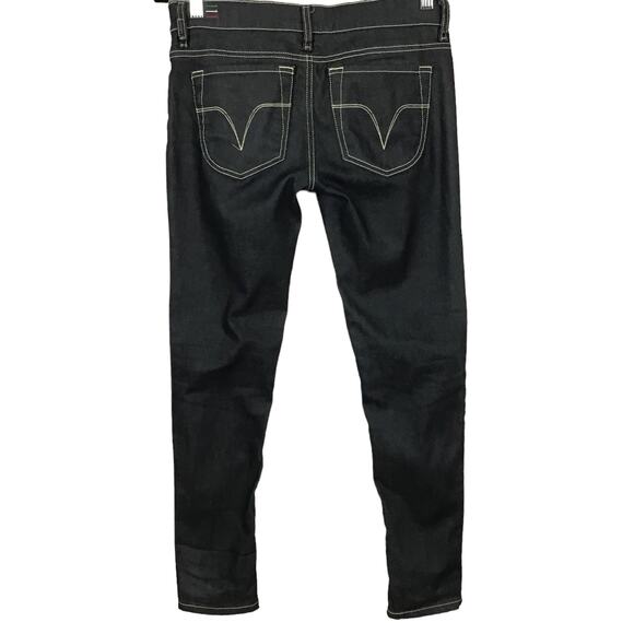 Diesel Jeans LIV Stretch Italian Super Dark Indigo Wash Skinny Slim Jeans sz 27 - Picture 4 of 15